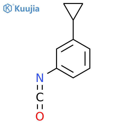 1-cyclopropyl-3-isocyanatobenzene structure