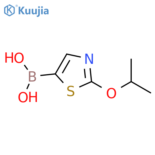 Boronic acid, B-[2-(1-methylethoxy)-5-thiazolyl]- structure