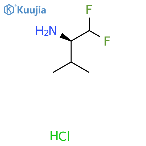 (2R)-1,1-Difluoro-3-methylbutan-2-amine;hydrochloride structure