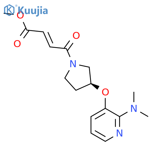 Methyl (E)-4-[(3S)-3-[2-(dimethylamino)pyridin-3-yl]oxypyrrolidin-1-yl]-4-oxobut-2-enoate structure