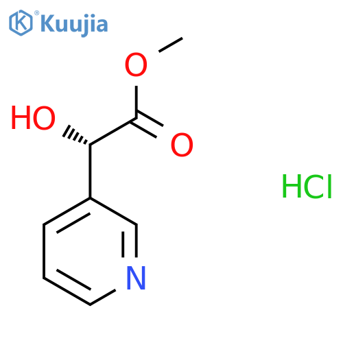 Methyl (2S)-2-hydroxy-2-pyridin-3-ylacetate;hydrochloride structure
