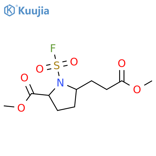 Methyl 1-(fluorosulfonyl)-5-(methoxycarbonyl)-2-pyrrolidinepropanoate structure