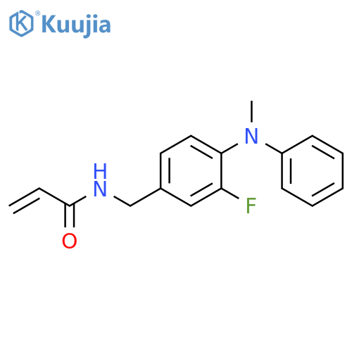 N-[[3-Fluoro-4-(methylphenylamino)phenyl]methyl]-2-propenamide structure