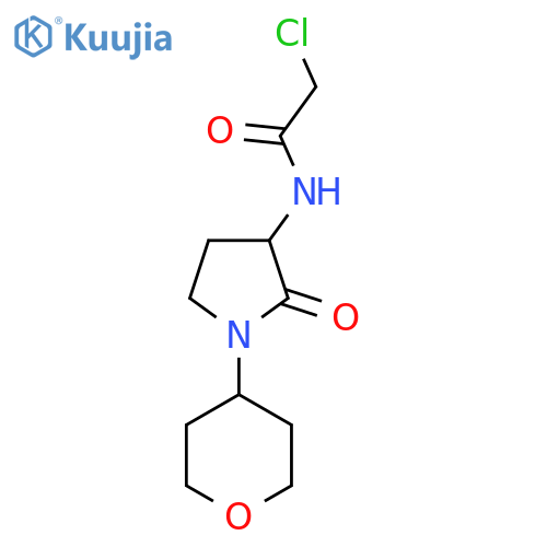 2-chloro-N-1-(oxan-4-yl)-2-oxopyrrolidin-3-ylacetamide structure