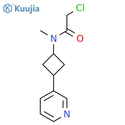 2-chloro-N-methyl-N-3-(pyridin-3-yl)cyclobutylacetamide structure