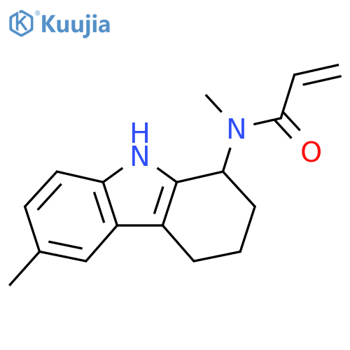 N-Methyl-N-(6-methyl-2,3,4,9-tetrahydro-1H-carbazol-1-yl)prop-2-enamide structure