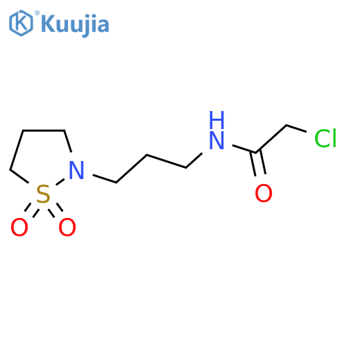 2-chloro-N-3-(1,1-dioxo-1lambda6,2-thiazolidin-2-yl)propylacetamide structure