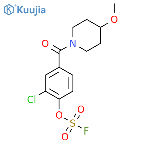 1-(3-Chloro-4-fluorosulfonyloxybenzoyl)-4-methoxypiperidine structure