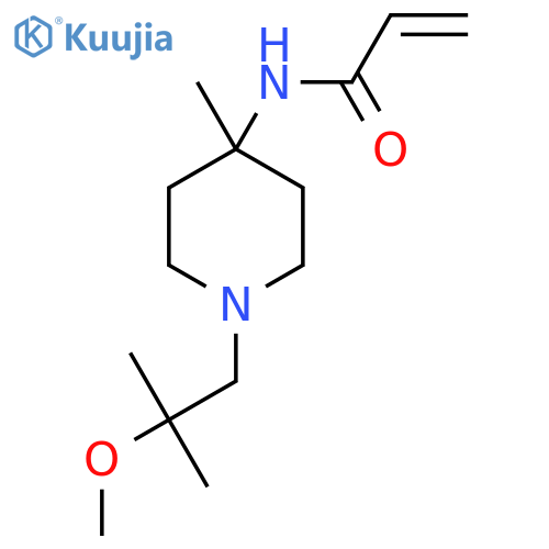N-[1-(2-methoxy-2-methylpropyl)-4-methylpiperidin-4-yl]prop-2-enamide structure