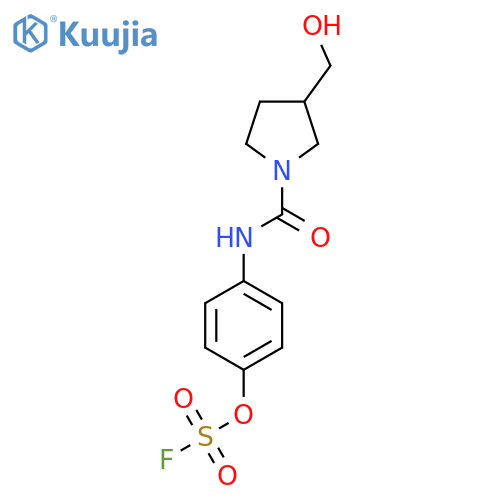 1-[(4-Fluorosulfonyloxyphenyl)carbamoyl]-3-(hydroxymethyl)pyrrolidine structure