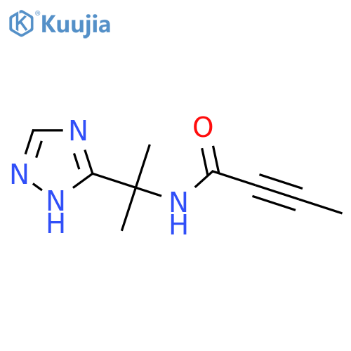 N-[2-(1H-1,2,4-Triazol-5-yl)propan-2-yl]but-2-ynamide structure