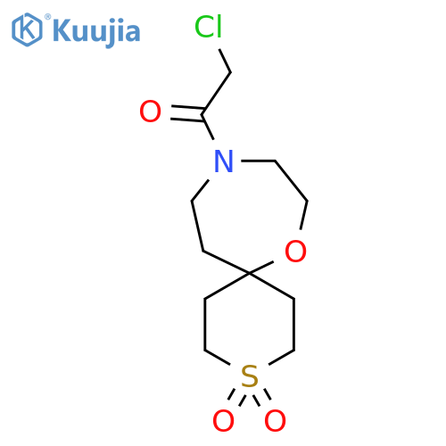 10-(2-chloroacetyl)-7-oxa-3lambda6-thia-10-azaspiro5.6dodecane-3,3-dione structure