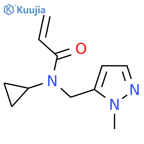 N-cyclopropyl-N-(1-methyl-1H-pyrazol-5-yl)methylprop-2-enamide structure