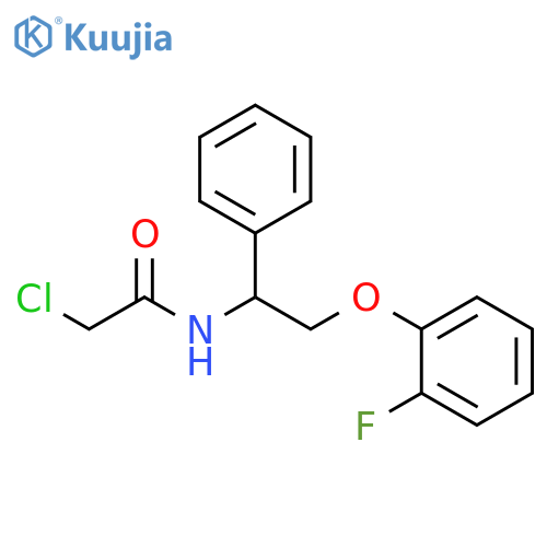 Acetamide, 2-chloro-N-[2-(2-fluorophenoxy)-1-phenylethyl]- structure