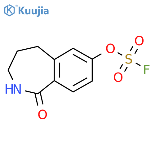1-oxo-2,3,4,5-tetrahydro-1H-2-benzazepin-7-yl sulfurofluoridate structure