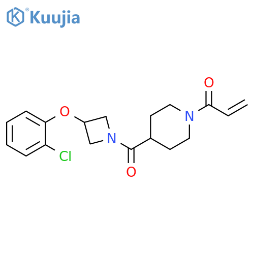 2-Propen-1-one, 1-[4-[[3-(2-chlorophenoxy)-1-azetidinyl]carbonyl]-1-piperidinyl]- structure