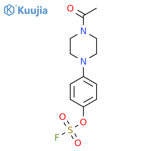 1-Acetyl-4-(4-fluorosulfonyloxyphenyl)piperazine structure
