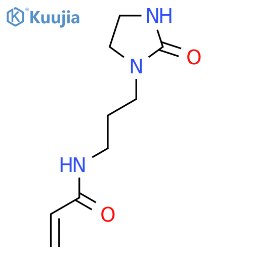 N-[3-(2-oxoimidazolidin-1-yl)propyl]prop-2-enamide structure