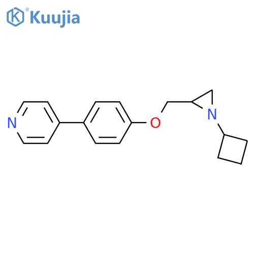 4-[4-[(1-Cyclobutylaziridin-2-yl)methoxy]phenyl]pyridine structure