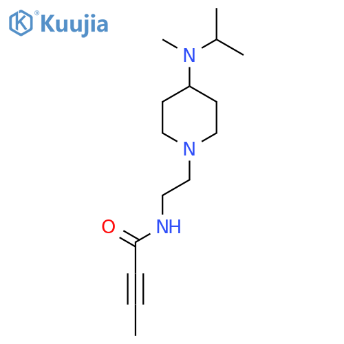 N-(2-{4-methyl(propan-2-yl)aminopiperidin-1-yl}ethyl)but-2-ynamide structure