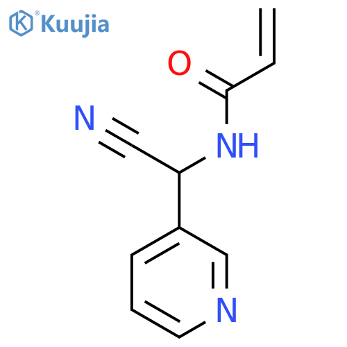 N-cyano(pyridin-3-yl)methylprop-2-enamide structure