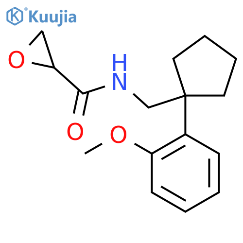 N-[[1-(2-Methoxyphenyl)cyclopentyl]methyl]oxirane-2-carboxamide structure