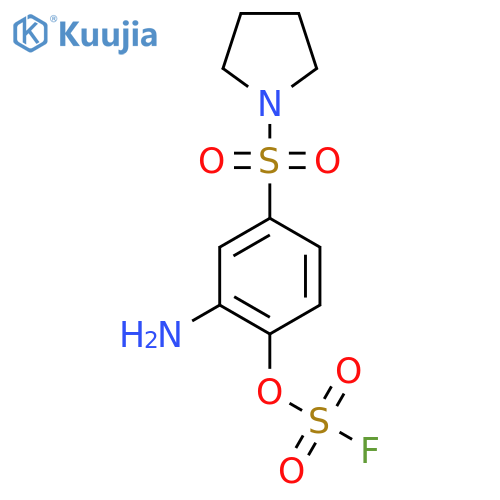 1-(3-Amino-4-fluorosulfonyloxyphenyl)sulfonylpyrrolidine structure