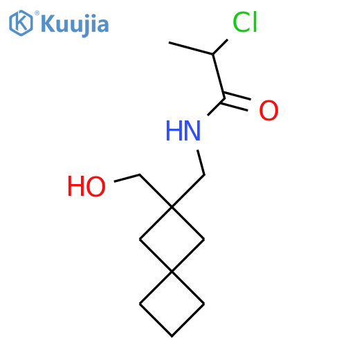 2-Chloro-N-[[2-(hydroxymethyl)spiro[3.3]heptan-2-yl]methyl]propanamide structure