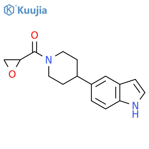 5-[1-(oxirane-2-carbonyl)piperidin-4-yl]-1H-indole structure
