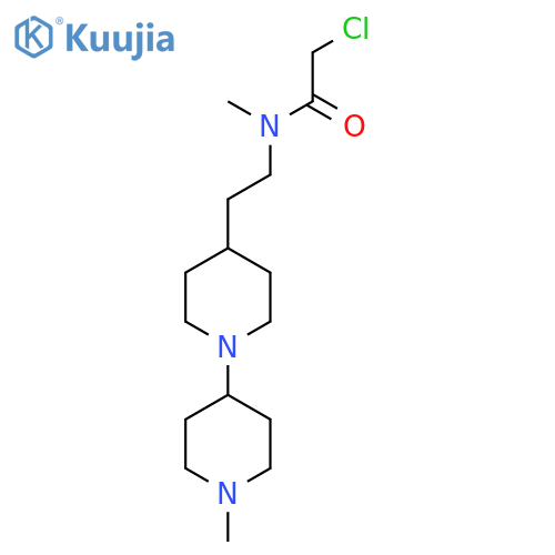 2-Chloro-N-methyl-N-[2-[1-(1-methylpiperidin-4-yl)piperidin-4-yl]ethyl]acetamide structure
