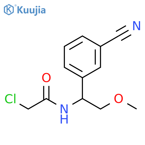 2-chloro-N-1-(3-cyanophenyl)-2-methoxyethylacetamide structure