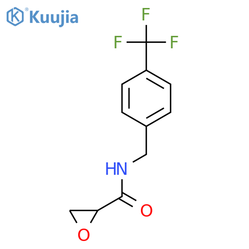 N-[[4-(Trifluoromethyl)phenyl]methyl]oxirane-2-carboxamide structure