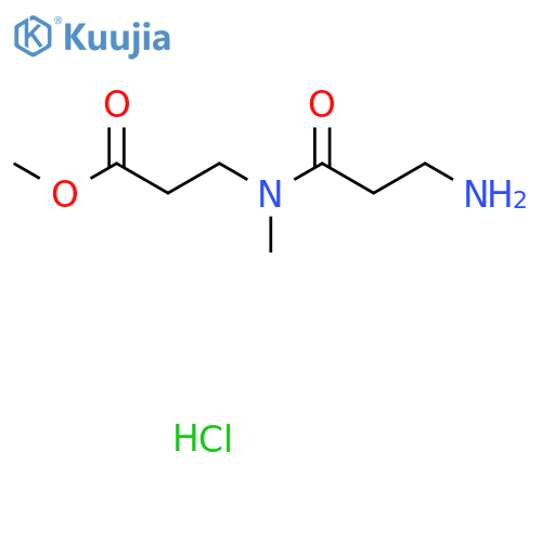 Methyl 3-[3-aminopropanoyl(methyl)amino]propanoate;hydrochloride structure