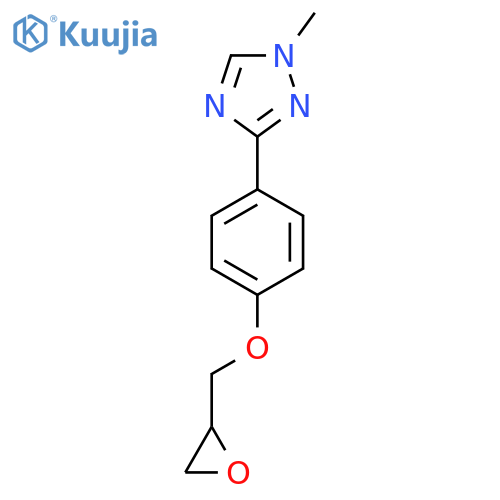 1-Methyl-3-[4-(oxiran-2-ylmethoxy)phenyl]-1,2,4-triazole structure
