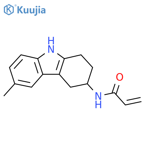 N-(6-Methyl-2,3,4,9-tetrahydro-1H-carbazol-3-yl)prop-2-enamide structure
