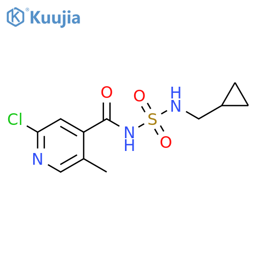 2-Chloro-N-[(cyclopropylmethylamino)sulfonyl]-5-methyl-4-pyridinecarboxamide structure