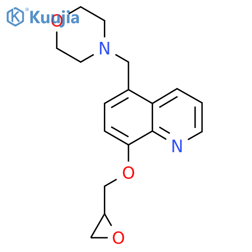 5-[(Morpholin-4-yl)methyl]-8-[(oxiran-2-yl)methoxy]quinoline structure