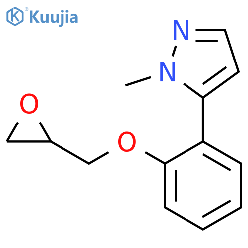 1-Methyl-5-[2-(oxiran-2-ylmethoxy)phenyl]pyrazole structure