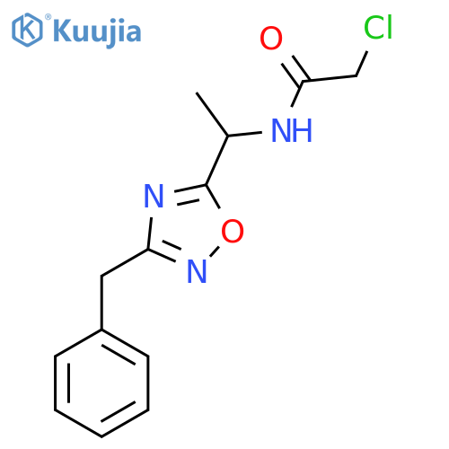 N-1-(3-benzyl-1,2,4-oxadiazol-5-yl)ethyl-2-chloroacetamide structure