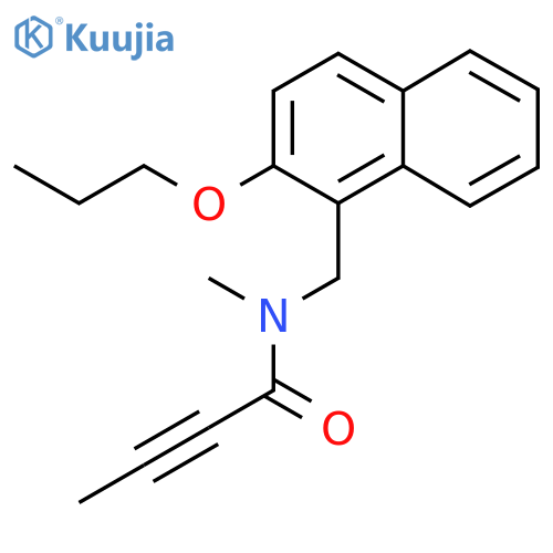 N-Methyl-N-[(2-propoxynaphthalen-1-yl)methyl]but-2-ynamide structure