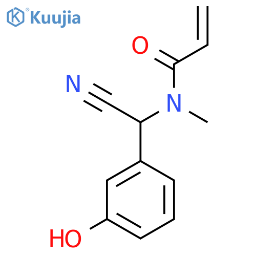 N-cyano(3-hydroxyphenyl)methyl-N-methylprop-2-enamide structure