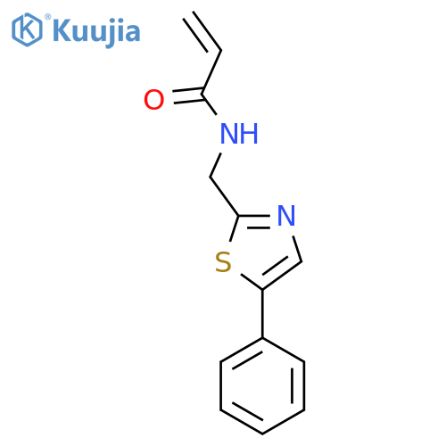 N-(5-phenyl-1,3-thiazol-2-yl)methylprop-2-enamide structure