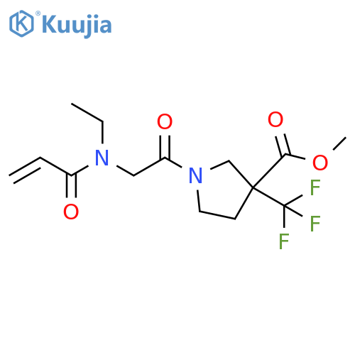 Methyl 1-[2-[ethyl(1-oxo-2-propen-1-yl)amino]acetyl]-3-(trifluoromethyl)-3-pyrrolidinecarboxylate structure