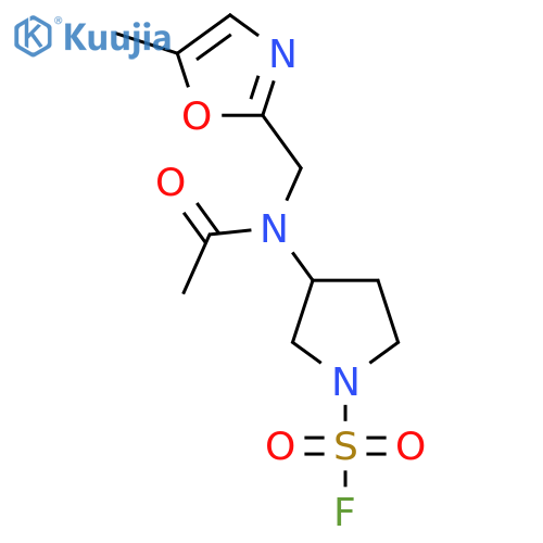 3-{N-(5-methyl-1,3-oxazol-2-yl)methylacetamido}pyrrolidine-1-sulfonyl fluoride structure