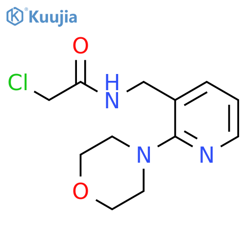 Acetamide, 2-chloro-N-[[2-(4-morpholinyl)-3-pyridinyl]methyl]- structure