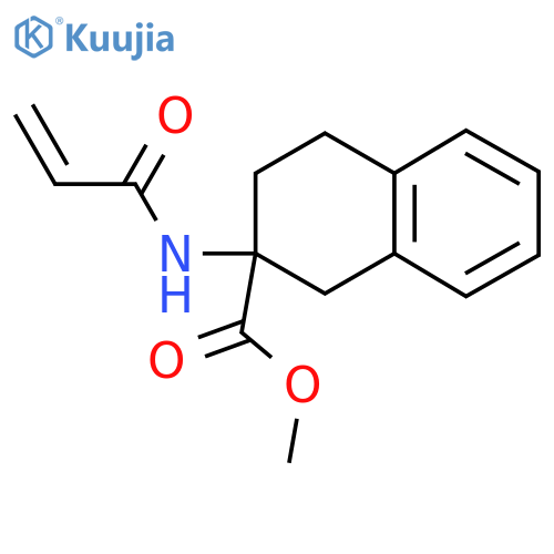 methyl 2-(prop-2-enamido)-1,2,3,4-tetrahydronaphthalene-2-carboxylate structure