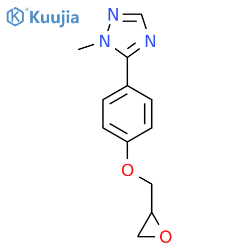 1-Methyl-5-[4-(oxiran-2-ylmethoxy)phenyl]-1,2,4-triazole structure