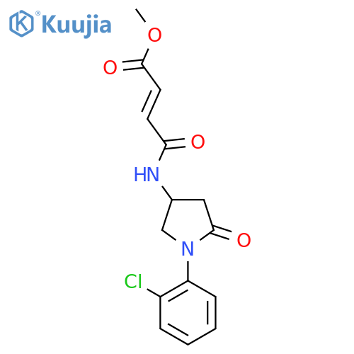 methyl (2E)-3-{[1-(2-chlorophenyl)-5-oxopyrrolidin-3-yl]carbamoyl}prop-2-enoate structure