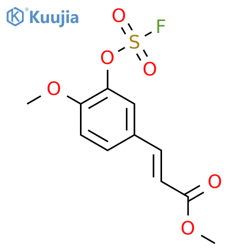 Methyl (E)-3-(3-fluorosulfonyloxy-4-methoxyphenyl)prop-2-enoate structure