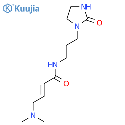 (2E)-4-(dimethylamino)-N-[3-(2-oxoimidazolidin-1-yl)propyl]but-2-enamide structure